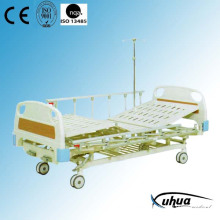 Zentrales Bremsen Zwei Funktionen Manuelles verstellbares medizinisches Bett (B-6)